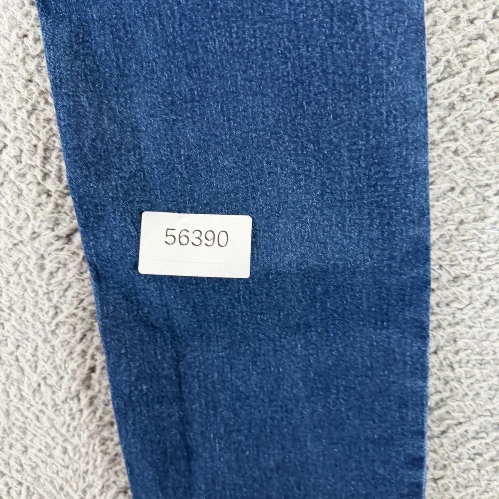 Kenneth Cole Jeans Mens 30x30 Blue Cotton Denim Tapered Workwear Faded Stretch